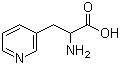 结构式 CAS# 17470-24-5, 3-(3-吡啶基)-DL-丙氨酸