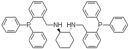 (R,R)-N,N'-Bis[2-(diphenylphosphino)benzyl]cyclohexane-1,2-diamine molecular structure (CAS 174758-63-5)