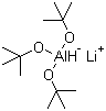 Lithium tri-tert-butoxyaluminum hydride molecular structure (CAS 17476-04-9)