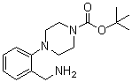 4-[2-(Aminomethyl)phenyl]-1-piperazinecarboxylic acid 1,1-dimethylethyl ester molecular structure (CAS 174855-53-9)