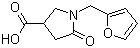 1-(2-呋喃甲基)-5-氧代吡咯烷-3-羧酸分子结构 (CAS 175136-93-3)