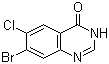 结构式 CAS# 17518-98-8, 7-溴-6-氯-4(3H)-喹唑啉酮