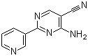 结构式 CAS# 175205-75-1, 4-氨基-2-(3-吡啶基)嘧啶-5-甲腈