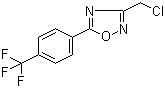 结构式 CAS# 175205-84-2, 3-(氯甲基)-5-[4-(三氟甲基)苯基]-1,2,4-恶二唑