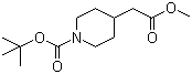 structure of CAS# 175213-46-4, Methyl 1-N-Boc-4-piperidineacetate;N-Boc-4-piperidineacetic acid methyl ester