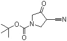 1-Boc-3-氰基-4-吡咯烷酮分子结构 (CAS 175463-32-8)