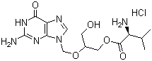 Valganciclovir hydrochloride molecular structure (CAS 175865-59-5)