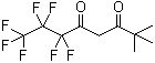 structure of CAS# 17587-22-3, 2,2-Dimethyl-6,6,7,7,8,8,8-heptafluoro-3,5-octanedione;(Heptafluorobutanoyl)pivaloylmethane