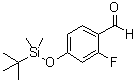 4-[[(1,1-Dimethylethyl)dimethylsilyl]oxy]-2-fluorobenzaldehyde molecular structure (CAS 175968-16-8)