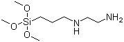 N-[3-(Trimethoxysilyl)propyl]ethylenediamine molecular structure (CAS 1760-24-3)