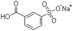结构式 CAS# 17625-03-5, 3-羧基苯磺酸钠; 3-磺酰基苯甲酸单钠盐; 间羧基苯磺酸钠