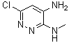 6-Chloro-N3-methyl-3,4-pyridazinediamine molecular structure (CAS 17645-17-9)