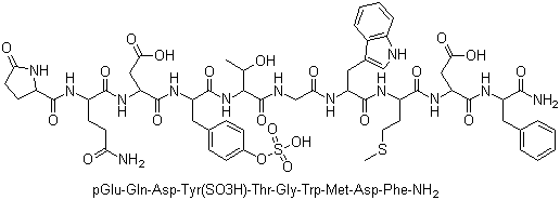 Caerulein molecular structure (CAS 17650-98-5)