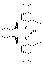 (R,R)-(-)-N,N'-Bis(3,5-di-tert-butylsalicylidene)-1,2-cyclohexanediaminocobalt(II) molecular structure (CAS 176763-62-5)