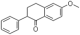 6-甲氧基-2-苯基四氢萘酮分子结构 (CAS 1769-84-2)