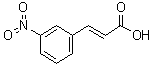 反式-3-硝基肉桂酸分子结构 (CAS 1772-76-5)