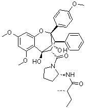 Aglaine B分子结构 (CAS 177262-32-7)