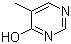 structure of CAS# 17758-52-0, 5-Methyl-4-hydroxypyrimidine;5-Methylpyrimidin-4-ol