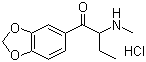 2-Methylamino-1-(3',4'-methylenedioxyphenyl)butan-1-one hydrochloride molecular structure (CAS 17762-90-2)