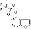 Trifluoromethanesulfonic acid benzofuran-4-yl ester molecular structure (CAS 177734-79-1)