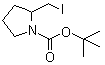 structure of CAS# 177750-73-1, 2-(Iodomethyl)-1-pyrrolidinecarboxylic acid tert-butyl ester