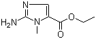2-Amino-1-methyl-1H-imidazole-5-carboxylic acid ethyl ester molecular structure (CAS 177760-04-2)