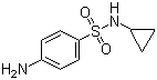 structure of CAS# 177785-41-0, 4-Amino-N-cyclopropylbenzene-1-sulfonamide;N-Cyclopropyl-4-aminophenylsulfonamide