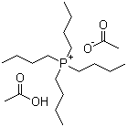 Tetrabutylphosphonium acetate acetic acid salt molecular structure (CAS 17786-43-5)