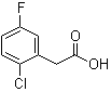 2-Chloro-5-fluorophenylacetic acid molecular structure (CAS 177985-33-0)