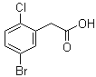 5-Bromo-2-chlorobenzeneacetic acid molecular structure (CAS 177985-34-1)