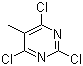 structure of CAS# 1780-36-5, 2,4,6-Trichloro-5-methylpyrimidine