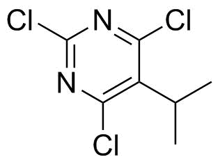 2,4,6-三氯-5-异丙基嘧啶分子结构 (CAS 1780-42-3)