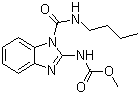 结构式 CAS# 17804-35-2, 苯菌灵; 1-正丁胺基甲酰-苯并咪唑-2-氨基甲酸甲酯