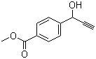 4-(1-Hydroxy-2-propynyl)benzoic acid methyl ester molecular structure (CAS 178110-08-2)