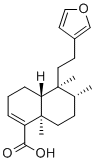 左旋哈氏豆属酸分子结构 (CAS 1782-65-6)