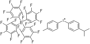 4-Isopropyl-4'-methyldiphenyliodonium tetrakis(pentafluorophenyl)borate molecular structure (CAS 178233-72-2)