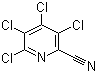 结构式 CAS# 17824-83-8, 3,4,5,6-四氯吡啶-2-甲腈; 四氯吡啶腈