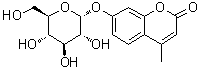 7-(alpha-D-Glucopyranosyloxy)-4-methyl-2H-1-benzopyran-2-one molecular structure (CAS 17833-43-1)
