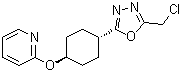 2-[[trans-4-[5-(Chloromethyl)-1,3,4-oxadiazol-2-yl]cyclohexyl]oxy]pyridine molecular structure (CAS 1784753-94-1)