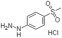 4-(甲基磺酰基)苯肼盐酸盐分子结构 (CAS 17852-67-4)