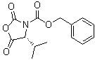 结构式 CAS# 178614-85-2, (R)-4-异丙基-2,5-二氧代-3-恶唑烷羧酸苄酯