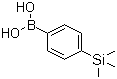 结构式 CAS# 17865-11-1, 4-(三甲基硅烷基)苯硼酸