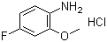 4-Fluoro-2-methoxyaniline hydrochloride molecular structure (CAS 178671-97-1)