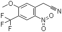 [5-Methoxy-2-nitro-4-(trifluoromethyl)phenyl]acetonitrile molecular structure (CAS 178896-77-0)