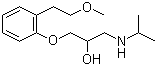(+)-1-[2-(2-甲氧基乙基)苯氧基]-3-异丙基氨基-2-丙醇分子结构 (CAS 178968-76-8)
