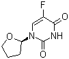 结构式 CAS# 17902-23-7, 替加氟; 1-(四氢-2-呋喃基)-5-氟-2,4(1H,3H)-嘧啶二酮