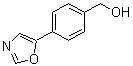 4-(5-Oxazolyl)benzenemethanol molecular structure (CAS 179057-18-2)