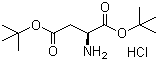 结构式 CAS# 1791-13-5, L-天冬氨酸二叔丁酯盐酸盐