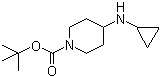 结构式 CAS# 179557-01-8, 1-叔丁氧羰基-4-(环丙基氨基)哌啶