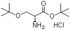 structure of CAS# 179559-35-4, O-(1,1-Dimethylethyl)-D-serine 1,1-dimethylethyl ester hydrochloride;(R)-2-Amino-3-tert-butoxypropionic acid tert-butyl ester hydrochloride; O-(tert-Butyl)-D-serine tert-butyl ester hydrochloride